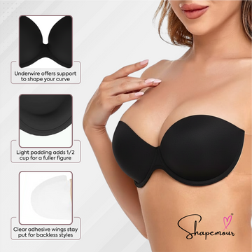 SHAPEMOUR Stick-On Strapless Bra for Women