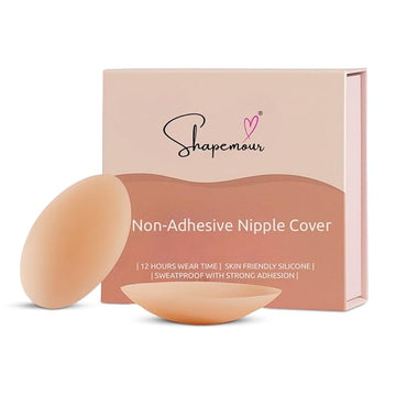 SHAPEMOUR Silicone Non-Adhesive Nipple Covers for Women