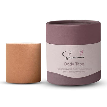 SHAPEMOUR Body Tape Kit with 5 Nipple Pasties for Women